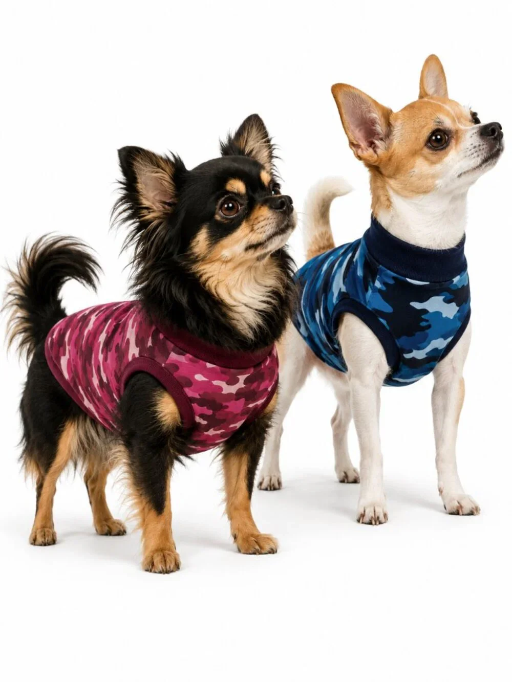 Two Suitical Recovery Dog Suits Camo Blue Camo Pink Camo XXS (Unworn)